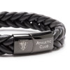 PULSERA TRENZA ESCUDO NEGRO