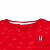 MAILLOT MANCHES COURTES IMPRIMÉ ROUGE