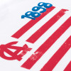CAMISETA BEBÉ MANGA LARGA BANDA BICOLOR BLANCA