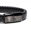 PULSERA TRENZADA ESCUDO NEGRO