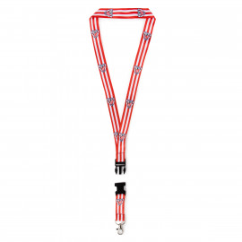 RED AND WHITE LANYARD