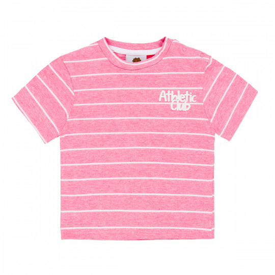 SHORT SLEEVE SHIRT LITTLE STRIPES PINK