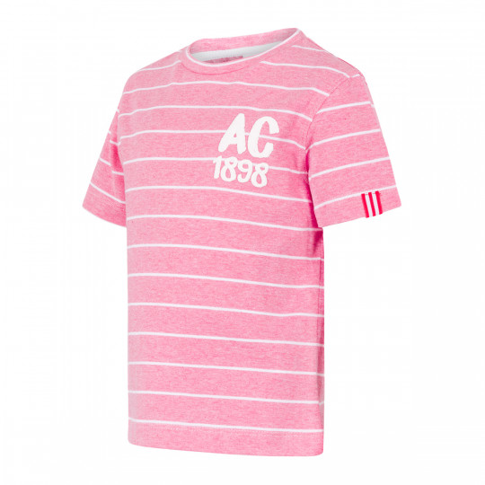 SHORT SLEEVE SHIRT PINK STRIPED