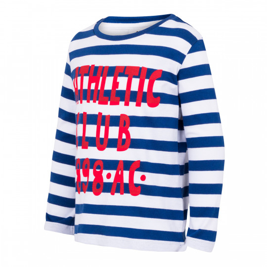 BABY LONG SLEEVE SHIRT NAVY BLUE GREY LETTER