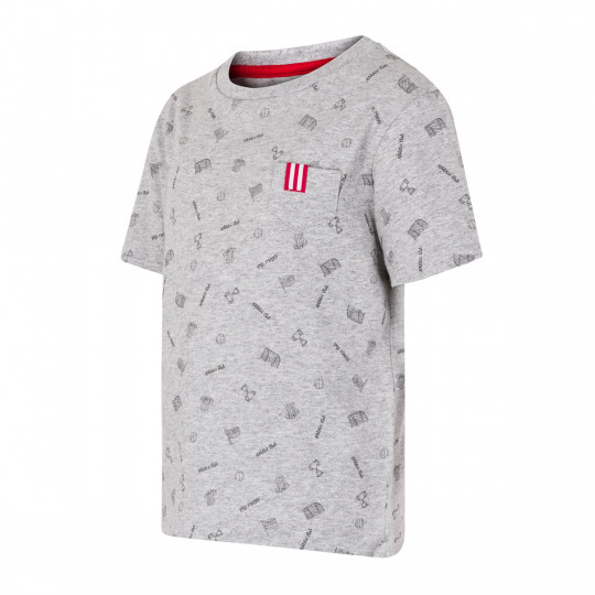 MAILLOT MANCHES COURTES IMPRIMÉ ROUGE