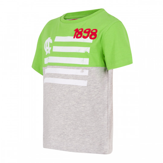 BABY SHORT SLEEVE SHIRT TWO-TONE BLUE STRIPE