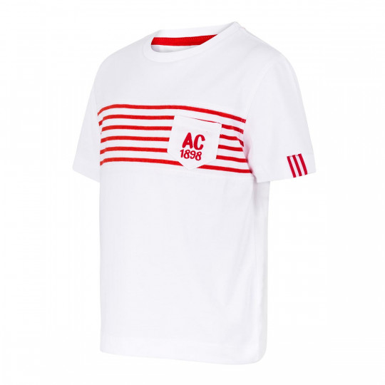 BABY SHORT SLEEVE SHIRT WHITE STRIPED
