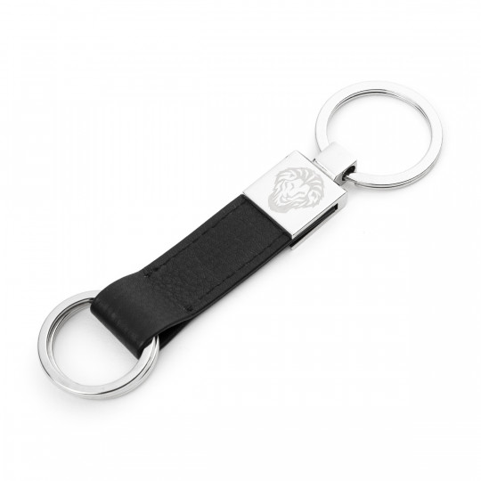 KEY-RING LION 2 SHACKLE BLACK